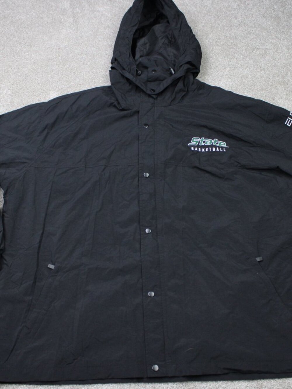 Nike Elite Michigan State Jacket Mens 3XL XXXL Black Spartans Basketball Hooded